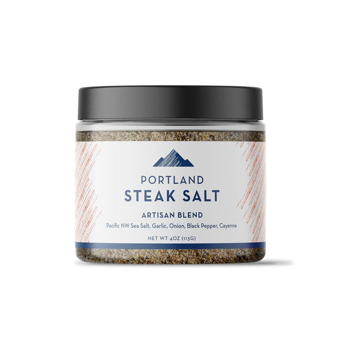 Portland Salt Co. Steak Salt & Spice Blend – SPG Seasoning - Savory Mix of Sea Salt, Pepper & Garlic - Signature All-Purpose Gourmet Rub - Non-GMO...