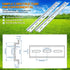6 Piece Aluminum DIN Rails, 4 Inches Long, 35mm Wide, 7.5mm High, Top Hat Slotted DIN Rail with RoHS, Extra Premium Screws Included for Hardware C...