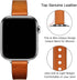 OUHENG Slim Bands Compatible with Apple Watch Band 42mm 41mm 40mm 38mm, Women Genuine Leather Replacement Thin Strap for iWatch SE2 SE Series 10 9...
