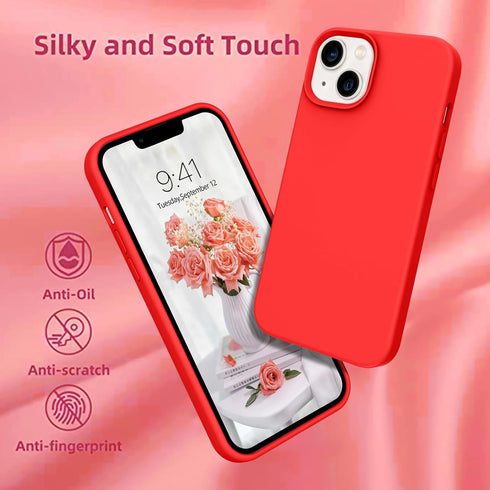 VENINGO iPhone 13 Case,Phone Case for iPhone 13,Slim Fit Liquid Silicone Soft Gel Rubber Lightweight Microfiber Lining Shockproof Anti-Scratch Pro...