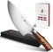 TUO Rocker Knife, 7 inch Salad Chopper Chef Knife for Herb Rocking and Veggie Chopping, Vegetable Cleaver in High Carbon Steel with Ergonomic Hand...