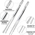 Hotec Stainless Steel Kitchen Tweezers Professional Kitchen Tongs for Cooking,Grill and Baking, Extra-Long Foood Tweezers, Set of 2-12inch...