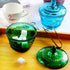 European Retro Nostalgic Three-Dimensional Relief Color Glass Jar Candy Jar Seasoning Jar With Lid...