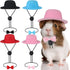 4 Sets 8 Pieces Guinea Pig Clothes Small Animal Bow Ties Pet Hats Outfit Suit Cosplay Cool Kawaii Pet Black Hat for Hamster Ferret Cat Rats Puppy ...