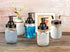 Mason Jar Bathroom Accessories Set(4pcs)- Jars Not Included - Foaming Soap Dispenser,Toothbrush Holder, and Apothecary Storage Jars Lids -Rustic F...