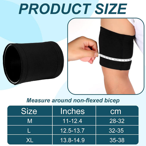 Sosation 4 Pcs Diabetes Arm Band Diabetes Sensor Cover Washable Reusable Diabetic Sensor Armband Sleeve for Diabetic Supplies Sports(X-Large)...