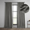HPD Half Price Drapes - Faux Linen Curtains for Living Room (1 Panel) - 50W X 84L - Textured Room Darkening Curtains for Bedroom 84 Inches Long - ...