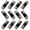 mxuteuk 12PCS RG6 Compression Connectors F Type Coax Connector with Waterproof Seal Ring (Use with Wire Stripper Crimping Pliers) G024-BK...