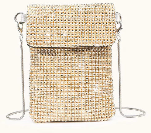 Verdusa Women's Glitter Rhinestone Crossbody Bag Evening Bag Purse...