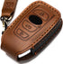 Leather Cover Key Fob Case Compatible with Subaru Keyless Remote Control Forester Impreza Outback WRX BRZ Legacy and XV Crosstrek etc. (A-Brown)...