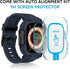 amBand Bands Case Screen Protector Compatible with Apple Watch Ultra 2/1 49mm, M1 Sport Series Rugged Cover Strap and 9H Tempered Glass Film, Prot...