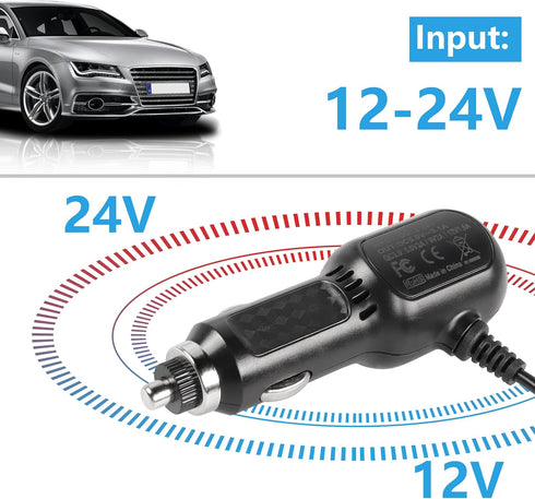 MEIRIYFA Dash Cam Power Cable, Dash Cam Charger Mini USB, QC3.0 Fast Vehicle Car Charger with Dual USB Ports for Various Models of Car DVR, Naviga...