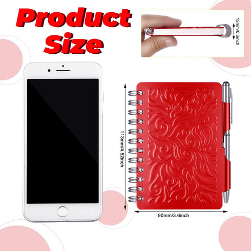 2 Pieces Portable Password Book Password Organizer Notebook Elegant Mandala Pattern Password Book Keeper with Pen, Spiral Bound Notebook for Passw...
