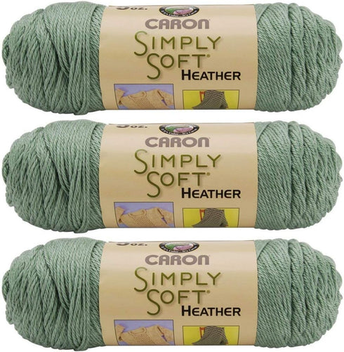 Caron Bulk Buy Simply Soft Heather Yarn (3-Pack) Woodland H9700H-9503...