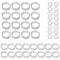 (48 Pack) Baseball Display Stand,Spheres Holder, Clear Baseball Ring, Sphere Stand,Round Display Stand for Golf Ball, Baseball, Softball, Tennis B...