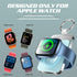 Portable Wireless Charger for Apple Watch, 1500mAh Magnetic iWatch Charger Travel, Portable Watch Charger Keychain Power Bank for iWatch Series 9/...