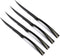 4-Pieces 18/10 Stainless Steel Serrated Sharp Steak Knife Set, Mirror Polishing Black...