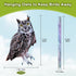 Owls to Keep Birds Away, 2Pcs Hanging Owl with Reflective Tape for Garden Patio, Cardboard Hanging Owl Bird Scare Reflective Hanging Decoration to...