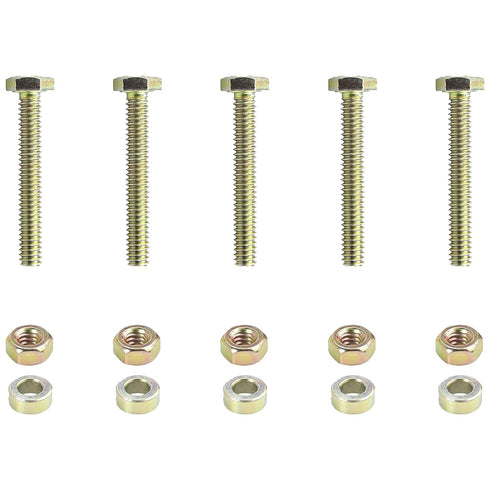 HKAOSDUUH (5 pcs) 1501216MA 1501216 Shear Pins Spacers & Nuts for AYP Craftsman Murray Snow Throwers 1501216MA-A 301172 3943MA 500026MA 722130 893...