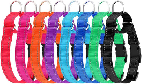 Plutus Pet Reflective Martingale Collar with Buckle - Durable and Adjustable Training Collar for No Pulling, Dog Choker Collar for Small Medium La...
