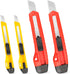 ORIENTOOLS Utility Knife Box Cutter Razor Auto-lock 4-Pack Set, Retractable Box Cutter Snap Off Blades Knife, for Office, Home, Arts, Crafts, Red ...