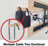 Reusable Cable Ties 1/2" x 8" for Cable Management and Organizing Cords - 60 Pack (Black)...