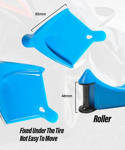 4 Pcs Car Hose Guide,Tire Hose Roller for Car Washing,Car Wheel Rolling System Tool,Car Plastic Wash Tool to Preventing Stucking and Snagging Unde...