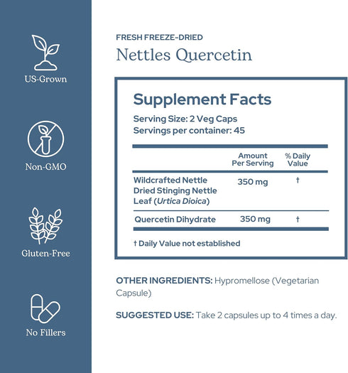 Eclectic Herb - Nettle Quercetin Capsules | Non-GMO, Vegan | 90 CT...