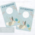 Canopy Street Woodland Closet Clothing Size Dividers / 4" x 6" Closet Organizers For Newborn Baby To 4T Clothes / 10 Forest Animal Baby Closet Siz...
