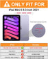 BRAECN iPad Mini 6 Case,Cover for Kids 8.3 inch 2021 iPad Mini 6th Gen, Shockproof Dropproof Rugged Protective Case with Pen Holder Carrying Shoul...
