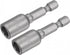 uxcell Quick-Change Nut Driver Bit, 1/4" Hex Shank 8mm Magnetic Nut Setter Drill Bits, 1.89" Length, Metric 2 Pcs...