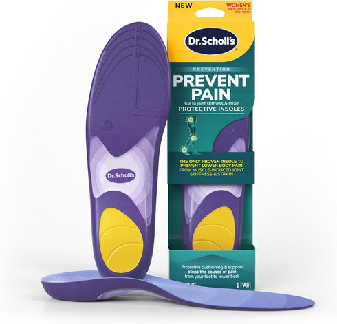 Dr. Scholl’s Prevent Pain Insoles for Women, Size 6-10, 1 Pair: The Only Proven Insole to Prevent Lower Body Pain - Arch Support Shoe Inserts for ...