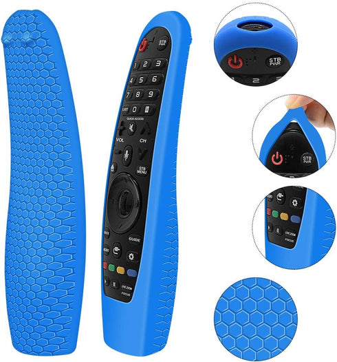 Silicone Protective Case for LG Magic Remote - Anti-Lost, Anti-Slip Cover Skin Holder Sleeve Protector (Blue)...