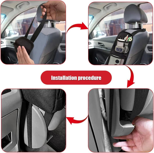 Car Seat Side Organizer,Car Seat Net Organizer,Car Seat Side Hanging Bag,Automobile Seat Storage Hanging Bag,Phones, Drink, Stuff Holder with Mesh...