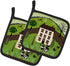Caroline's Treasures VHA3024PTHD Folk Art Country House Pair of Pot Holders Kitchen Heat Resistant Pot Holders Sets Oven Hot Pads for Cooking Baki...