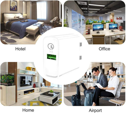 Fast Charger for LG K51 Q70 Velvet 5G/V60,tylo 6 5X 4 5,G8 G8X G7 V40 V35 V50 Thinq,K92,Reflect,Samsung Galaxy A13 5G,Tab A7 Lite/S6,18W Phone Cha...