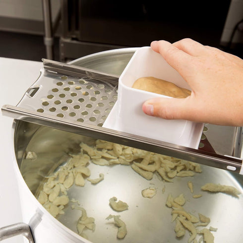 Stainless Steel Spaetzle Maker Spaetzle Noodle Dumpling Maker with Safety Pusher...