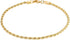 Barzel 18K Gold Plated Braided Rope Anklet for Women, 10 Inches - Made In Brazil...
