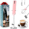 Milk Frother Handheld, Electric Frother Wand With Stand, Coffee Frother With USB Rechargeable 3 Speeds, Mini Frother for Coffee Latte, Cappuccino,...
