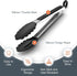 Tribal Cooking Kitchen Tongs with Silicone Tips - Stainless Steel tongs for cooking - 9" and 12" Tongs With Silicone Rubber Grips, Small and Large...