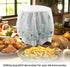 Printed Lace Small Appliances Dust Cover Compatible with Air fryer, Rice Cooker, Ice Maker, Juicer, Soy Milk Maker and Most Round Kitchenware, 11....