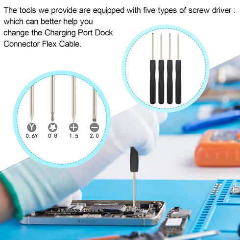 Charging Port Flex Cable Replacement for iPhone 13 USB Dock Connector Flex Cable Replacement for iPhone 13 with Tools......