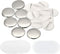 PATIKIL 0.98inch Button Parts, Blank Button Making Supplies,10Pcs Round Badge Parts DIY Pin Maker Kit for Button Maker Machine with Metal Cover Pl...