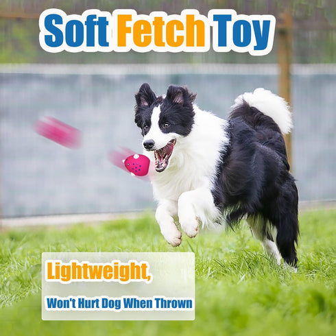 Squeaky Dog Toys for Small Dogs and Medium Breeds, Puppy Small Dog Toys Squeaky Dog Balls 6pcs (2.0 * 2.0 * 2.7inch, for Mini, Small, Medium Breed...