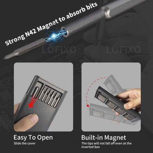 Precision Screwdriver Set,Eyeglass Repair kit,Magnetic Screwdrivers Torx,Pentalobe,Triwing Flathead,Phillips All in One Tools Set for iPhone,Switc...