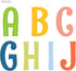 DECOWALL DS8-1701A Uppercase Alphabet ABC Letter Kids Wall Stickers Wall Decals Peel and Stick Removable Wall Stickers for Kids Nursery Bedroom Li...