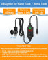 AquaMiracle Adjustable 10W Betta Heater Small Aquarium Heater Submersible Fish Tank Heater 5V/2A USB Powered Super Mini Aquarium Heater with Digit...