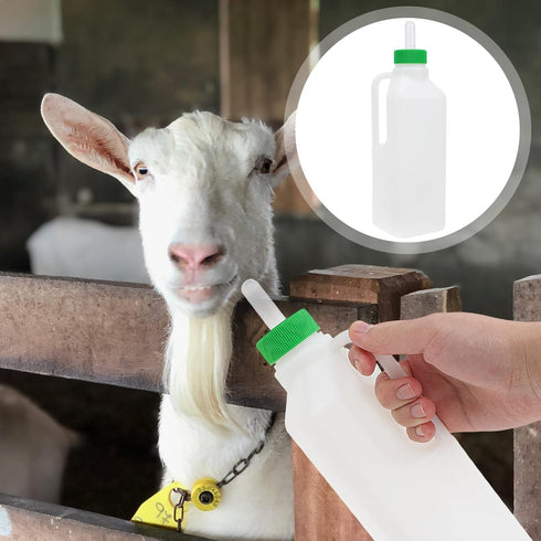 1 Set Lamb Feeding Bottle Sheep Feeding Bottle Plastic Animal Milk Bottle Lamb Nursing Bottle Calf Nursing Bottle Goat Feeding Bottle Pet Feeding ...