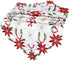 OurWarm Christmas Embroidered Table Runners Poinsettia Holly Leaf Table Linens for Christmas Decorations 15 x 70 Inch...
