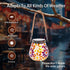 Mosaic Solar Lights Outdoor Lanterns, Decorative Mosaic Glass Solar Lamps Outdoor Waterproof, Hanging Lanterns Solar Night Lights for Garden,Patio...